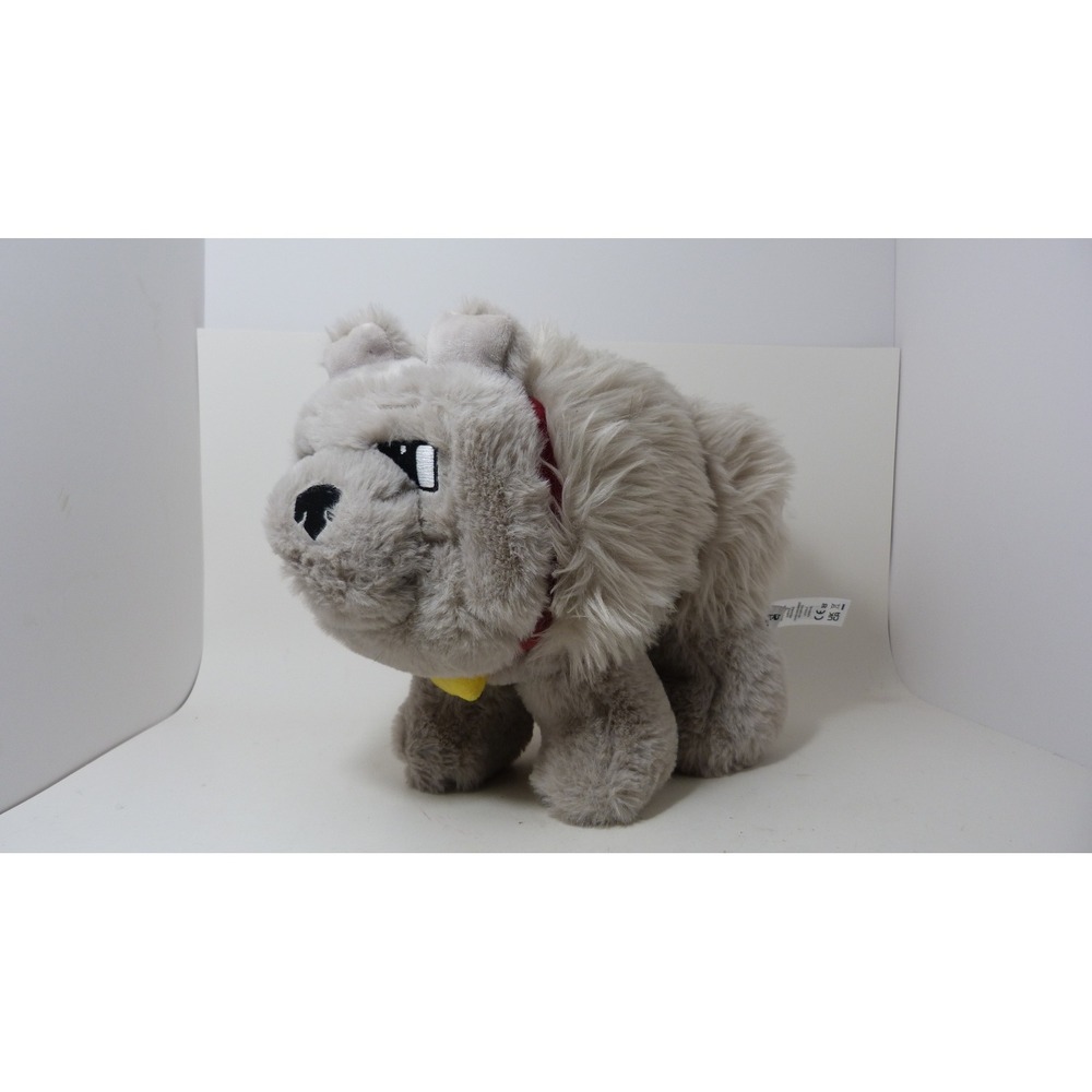 Minecraft Movie Wolf Plush Grey Shaggy Stuffed Animal Toy Mattel 12 inch